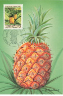 CARTE MAXIMUM #23413 POLYNESIE FRANCAISE PAPEETE 1991 ANANAS - Cartes-maximum