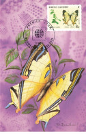 CARTE MAXIMUM #23403 NOUVELLE CALEDONIE NOUMEA 1991 PAPILLON - Maximum Cards