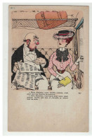 ILLUSTRATEUR GUILLAUME #17047 MAIS MADAME CETTE FENETRE OUVERTE .....  PUBLICITE LES TIMBRES DE L ANJOU AU DOS - Guillaume