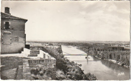 XXX -(82) ENVIRONS DE VALENCE D' AGEN  AUVILLAR - LA GARONNE ET LE PONT VUS DE LA TABLE D' ORIENTATION - 2 SCANS - Autres & Non Classés