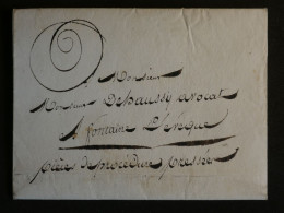 DN19 BELGIQUE   LETTRE PRESSEE  RR 1834  CHARLEROY A FONTAINE L EVEQUE  FRANCE +C. CIRE + AFF. INTERESSANT +++ - 1830-1849 (Belgica Independiente)