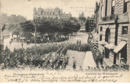 67 STRASBOURG STRASSBURG #27671 KLEBERPLATZ AUFZIEHEN DER WACHTPARADE OFFICIERS DEVANT LA PARADE - Strasbourg