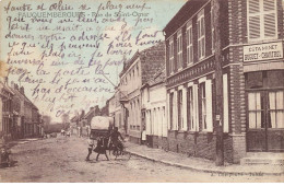 62 FAUQUEMBERGUES #27341 RUE DE SAINT OMER ESTAMINET HUGUET CHARTREL - Fauquembergues