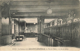 62 ARRAS #25343 BANQUE SOCIETE GENERALE BUREAUX PLACE THEATRE CARTE PUBLICITAIRE LOTERIE - Arras