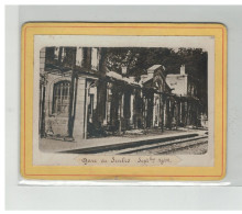 60 SENLIS #10405 GARE INTERIEURE DETRUITE SEPTEMBRE 1914 PHOTO SUR CARTON - Senlis