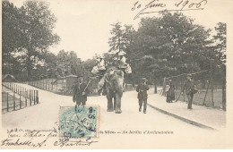 75 PARIS  #22767 JARDIN D ACCLIMATATION ELEPHANT - Parks, Gärten