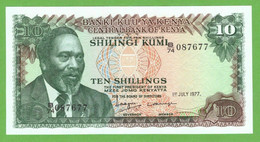 KENYA 10 SHILLINGS 1977  P-12c  UNC - Kenya