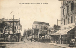 78 CHATOU #23829 PLACE DE LA GARE CAFE DE LA GARE COMMERCE NICOLAS - Chatou