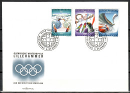 Liechtenstein 1993 Mi 1076-1078 FDC  (FDC ZE1 LCH1076-1078) - Invierno