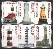 Suriname 2012 Mi 2608-2613 MNH  (ZS3 SRNsech2608-2613) - Vuurtorens