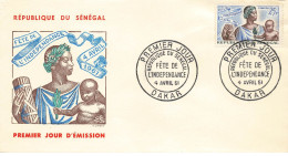 SENEGAL #23687 DAKAR 1961 PREMIER JOUR FETE DE L INDEPENDANCE - Senegal (1960-...)