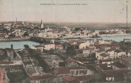 XXX -(85) SAINT GILLES - LE PANORAMA ET LE PONT RELIANT - CARTE COLORISEE - 2 SCANS - Saint Gilles Croix De Vie