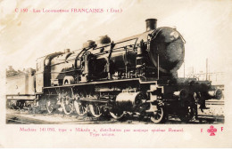 TRAIN #28534 LOCOMOTIVES FRANCAISES MACHINE 141 050 MIKADO PAR SOUPAPE RENARD - Trenes