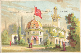 CHROMO EXPOSITION UNIV DE PARIS 1878 #25625 GROUPE ORIENTAL TURQUIE TURKEY - Thé & Café