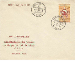 NIGER #26194 NIAMEY 1960 PREMIER JOUR ANNIVERSAIRE DE LA C.C.T.A. - Níger (1960-...)