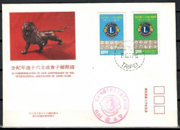 Taiwan (Republic Of China) 1977 Mi 1213-1214 FDC  (FDC ZS9 FRM1213-1214) - Felinos