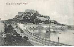 ROYAUME UNI #28411 JERSEY MONT ORGUEIL CASTLE TRAIN - Andere & Zonder Classificatie