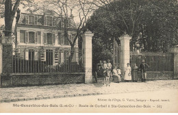 91 STE GENEVIEVE DES BOIS #26845 ROUTE DE CORBEIL ATTELAGE ANE - Sainte Genevieve Des Bois