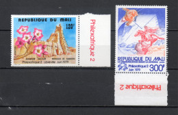 MALI  N° 335 + 336    NEUFS SANS CHARNIERE  COTE 6.00€    ESPACE FLEUR CHEVAL UPU PHILEXAFRIQUE - Malí (1959-...)