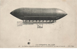 AVIATION #26322 LA CONQUETE DE L AIR BALLON DIRIGEABLE AEROPLANE MIXTE DE MALECOT - Aeronaves