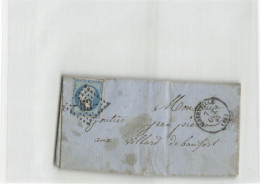 LETTRE FRANCE #28742 ALBERTVILLE POUR VILLARD DE BEAUFORT 1867 - 1862 Napoleone III