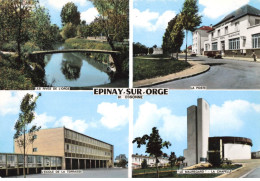 91 EPINAY SUR ORGE #26900 MULTIVUES RIVES DE L ORGE POSTE ECOLE LA TERRASSE MAUREGARD CHAPELLE - Epinay-sur-Orge