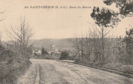 XXX -(91) SAINT CHERON - ROUTE DU MARAIS - PHOT. ROYER , ETAMPES - 2 SCANS - Saint Cheron