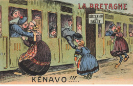 LA BRETAGNE #28554 KENAVO DIRECTION DE BREST TRAIN GARE - Bretagne