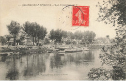 92 VILLENEUVE LA GARENNE #28343 QUAI D ARGENTEUIL BATEAU PENICHE - Villeneuve La Garenne