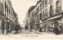 92 CLICHY #28305 RUE DE NEUILLY COMMERCES ATTELAGES VOITURES A CHEVAL - Clichy