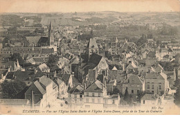 91 ETAMPES #26929 VUE AERIENNE DE LA TOUR DE GUINETTE EGLISE ST BASILE EGLISE NOTRE DAME - Etampes