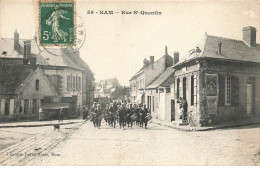 80 HAM #27565 RUE DE SAINT QUENTIN REGIMENT MILITAIRE - Ham