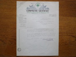 06 NICE - Courrier COMPAGNIE GENERALE, Déménagements Et Transports, Juillet 1954 - 1950 - ...