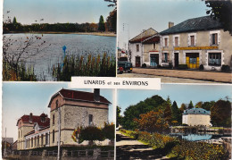 XXX Nw-(87) LINARDS ET SES ENVIRONS - CARTE MULTIVUES : HOTEL CHAMPSEIX , GROUPE SCOLAIRE , CHATEAU ET ETANG - Otros & Sin Clasificación