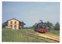 SAINT - AIGNAN (72) LIGNE DE CONNERRÉ BEILLÉ À MAMERS - TRAIN DE MARCHANDISES TRACTÉ PAR LE LOCOTRACTEUR SMPR N°10 - Trenes