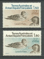 TAAF 1982 N° 97/98 ** Neufs MNH Superbes  C 2 € Faune Oiseaux Birds Canards D' Eaton Animaux - Ungebraucht