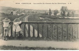 92 CHAVILLE #28323 CHEMIN DE FER ELECTRIQUE PONT PASSERELLE ENFANTS - Chaville