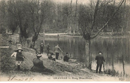 92 CHAVILLE #28320 ETANG DES BRISE MICHE PECHEURS PECHE - Chaville