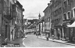 SUISSE JURA #28811 PORRENTRUY GRAND RUE RUE DU MARCHE CAFE TEAROOM - Porrentruy