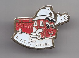 Pin's AJSP  Sapeurs Pompiers Vienne Réf 6338 - Pompieri