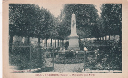 XXX Nw-(89) SERGINES - MONUMENT AUX MORTS - Sergines