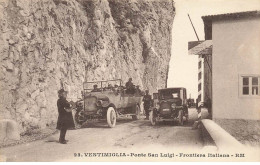 ITALIE LIGURIA  LIGURIE #29061 VENTIMIGLIA  PONTE SAN LUIGI FRONTERIA ITALIANA AUTOBUS AUTOS - Imperia