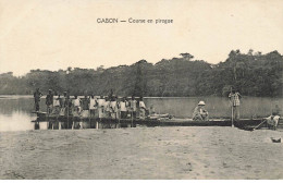 GABON #27731 COURSE EN PIROGUE - Gabun