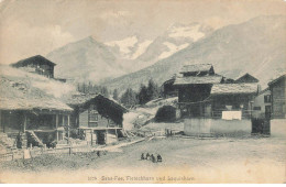 SUISSE VALAIS #29053 SAAS FEE FLETSCHHORN UND LAQUINHORN - Saas-Fee