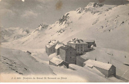 SUISSE VALAIS #29047 HOSPICE DU GRAND ST BERNARD EN HIVER - Otros & Sin Clasificación