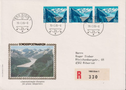 1985 Schweiz Nachnahme Brief, ET, Zum:CH 714, Mi:CH 1293, Internationaler Kongress Für Grosse Talsperren, Sion - Briefe U. Dokumente