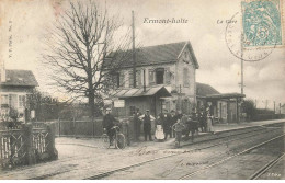 95 ERMONT #AS29859 HALTE LA GARE VOIE CHEMIN DE FER PASSAGE A NIVEAU - Ermont-Eaubonne