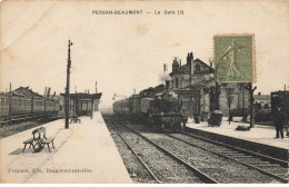 95 BEAUMONT SUR OISE #AS29780 LA GARE TRAIN LOCOMOTIVE - Beaumont Sur Oise