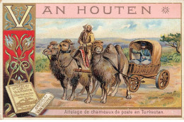 CHROMO #CL29718 CHOCOLAT VAN HOUTEN ATTELAGE CHAMEAUX DE POSTE - Van Houten