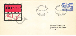 DANEMARK #36376 FIRST DAY COVER SAS KOBENHAVN 1961 - Brieven En Documenten